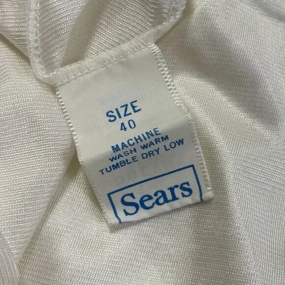 Vintage Full chemise long slip gown nightgown, size 40 (bra size). Approx XL - Picture 9 of 13